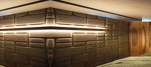 3D lederen wandbekleding