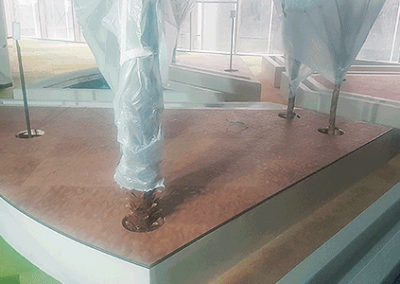 Lederen vloer ABU DHABI, VAE cultural foundation 4