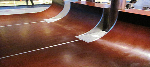 Mediaruimte met lederen vloer